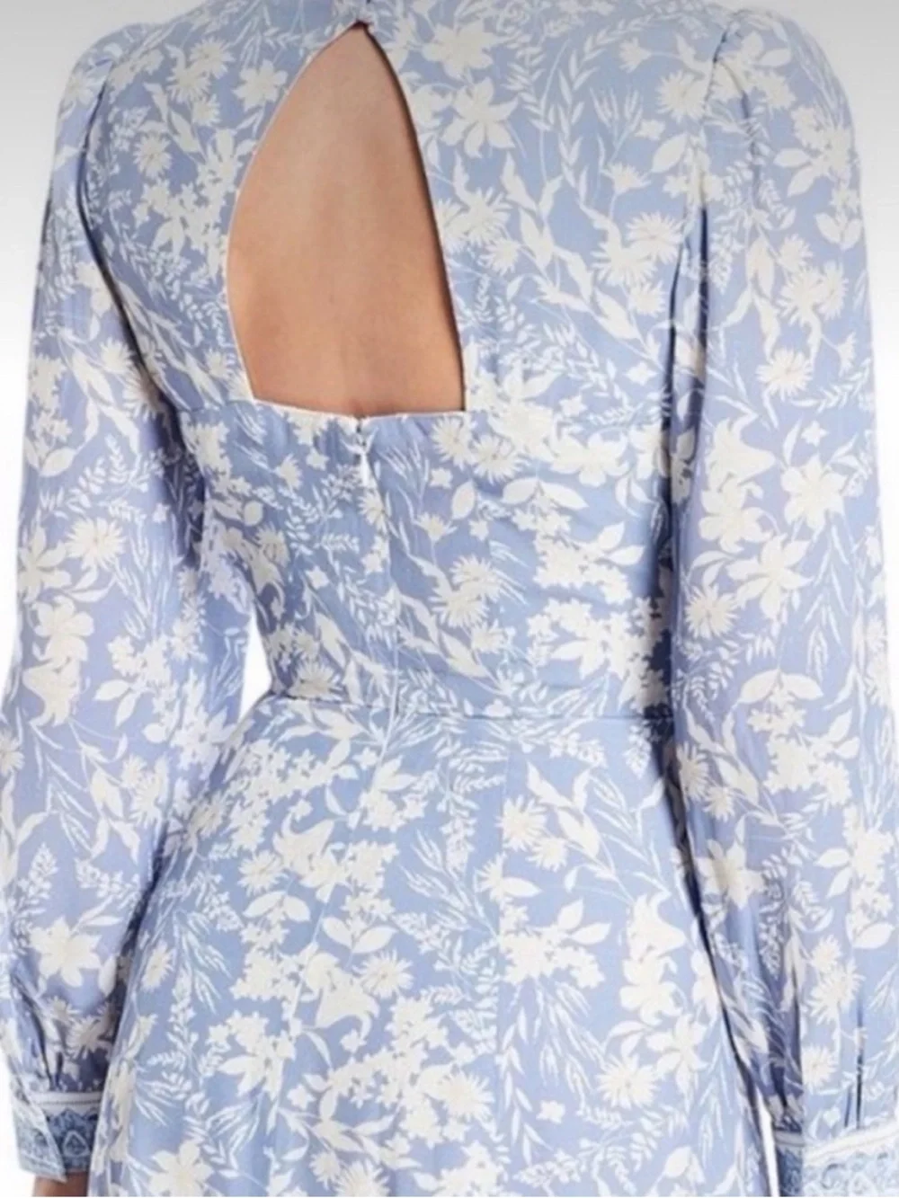 Antonio Melani x Born On Fifth floral long-sleeve midi dres - Picture 2 of 8